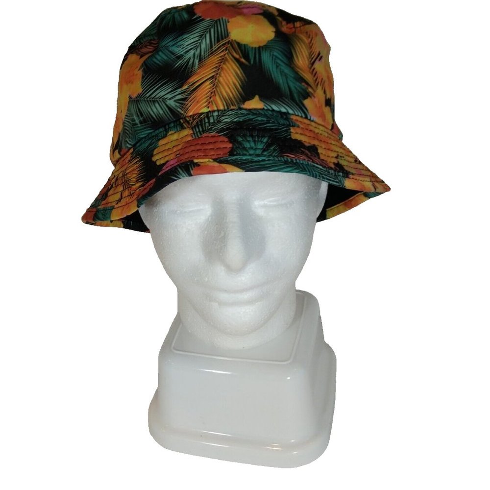 Bozkee Reversable Tropical‎ or Black Boonie Fishing Hunting Sports Cap Hat